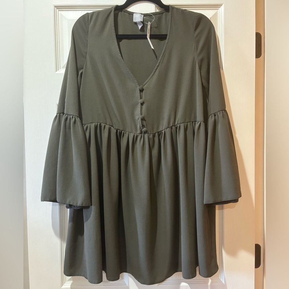 NWT ASOS Olive Green Mini Dress